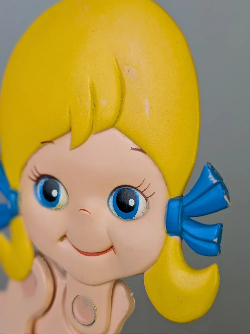 Vintage 70s Skinny Jinny Blonde Flat Posable Jointed Doll, Durham Industries - Picture 7 of 9